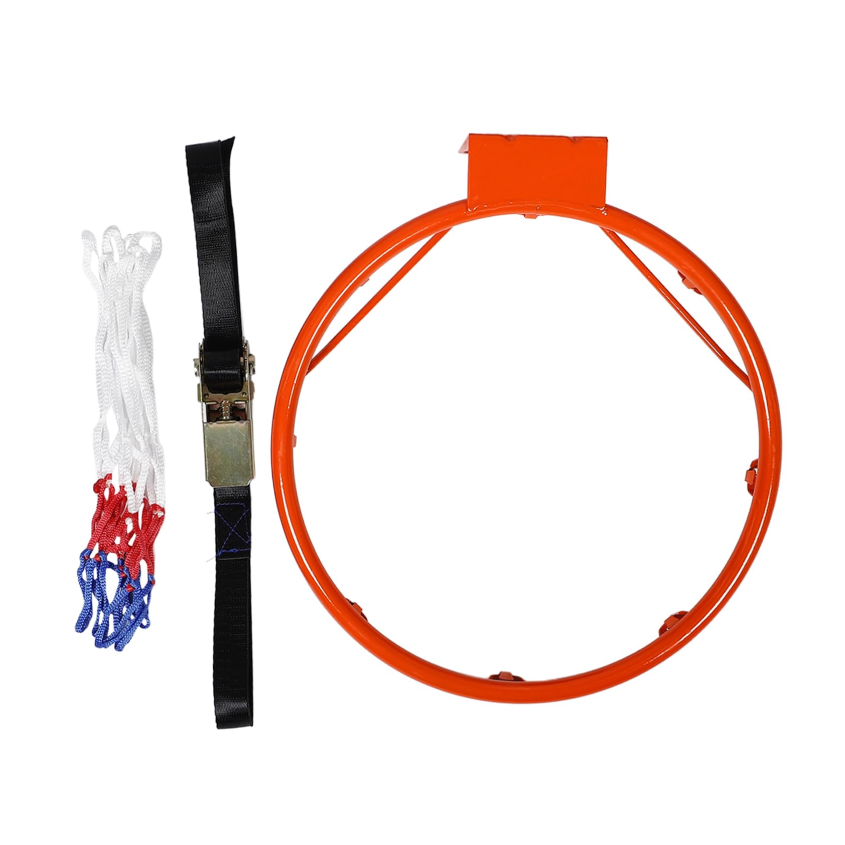 BRIGHTFUFU Garage Mounted Basketball Hoop No-Drill Portable Standard Size Net Youth Competitions Weather Resistant