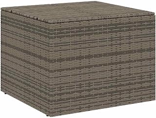 PE Rattan Garden Storage Box with Water-Proof Bag and Powder-Coated Steel Frame for Cushions, Pillows, and Blankets