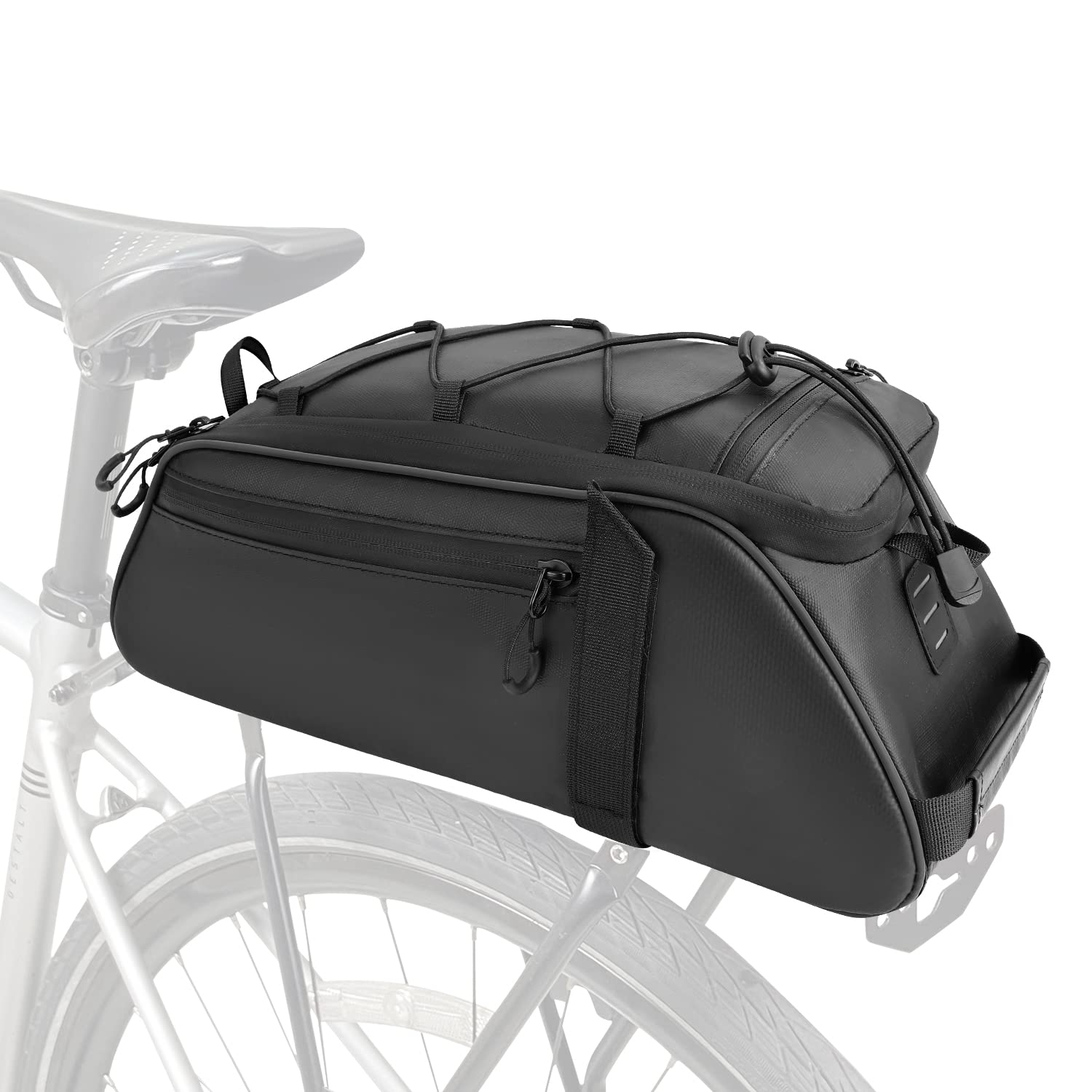 Rear Bike Bag WOTOW 9L Bike Rear Rack Bag - Waterproof Hard Shell ...