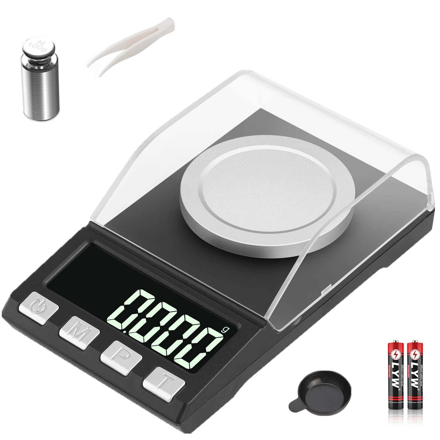 精密スケール デジタル はかり 0.001g×100g 精密はかり 電子天秤 0.001g 携帯タイプはかり ポケットデジタル(秤) 計量器 天秤 デジタルはかり 実験室天びん ジュエリー 業務用 プロ用 学校 宝石店 薬局 風防付き 日本語取扱説明書付き