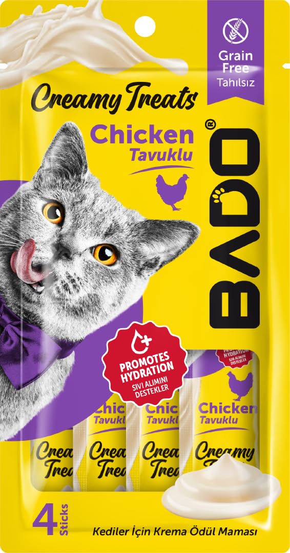 Bado Kedi Krema Ödül Maması Tavuklu 4'lü