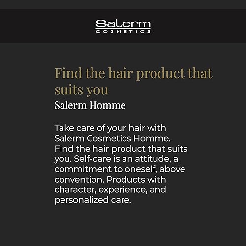 Miniatura 5 de SALERM - Gel para peinar el cabello para hombre - Línea Homme Barber - 16.9 fl oz - Gel azul intenso - Hidratante y texturizante - Mantiene el
