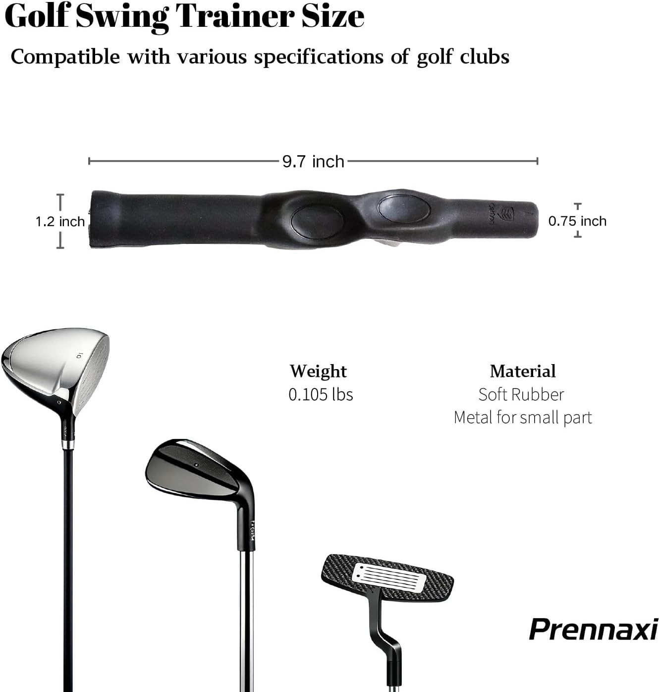 Golf Grip Trainer for Right-Handed Golfers - Swing Training Aid for Correct Hand Positioning & Grip Alignment - Practice Equipment to Fix Slice & Improve Accuracy for Men, Women, & Beginners