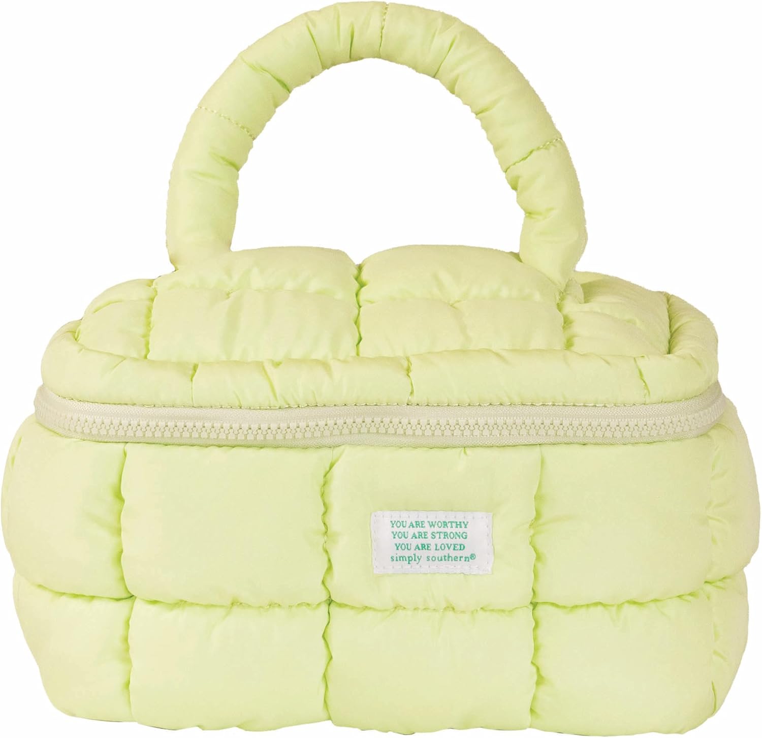 Simply Southern Sage Marshmellow Glam Cosmetic Bag