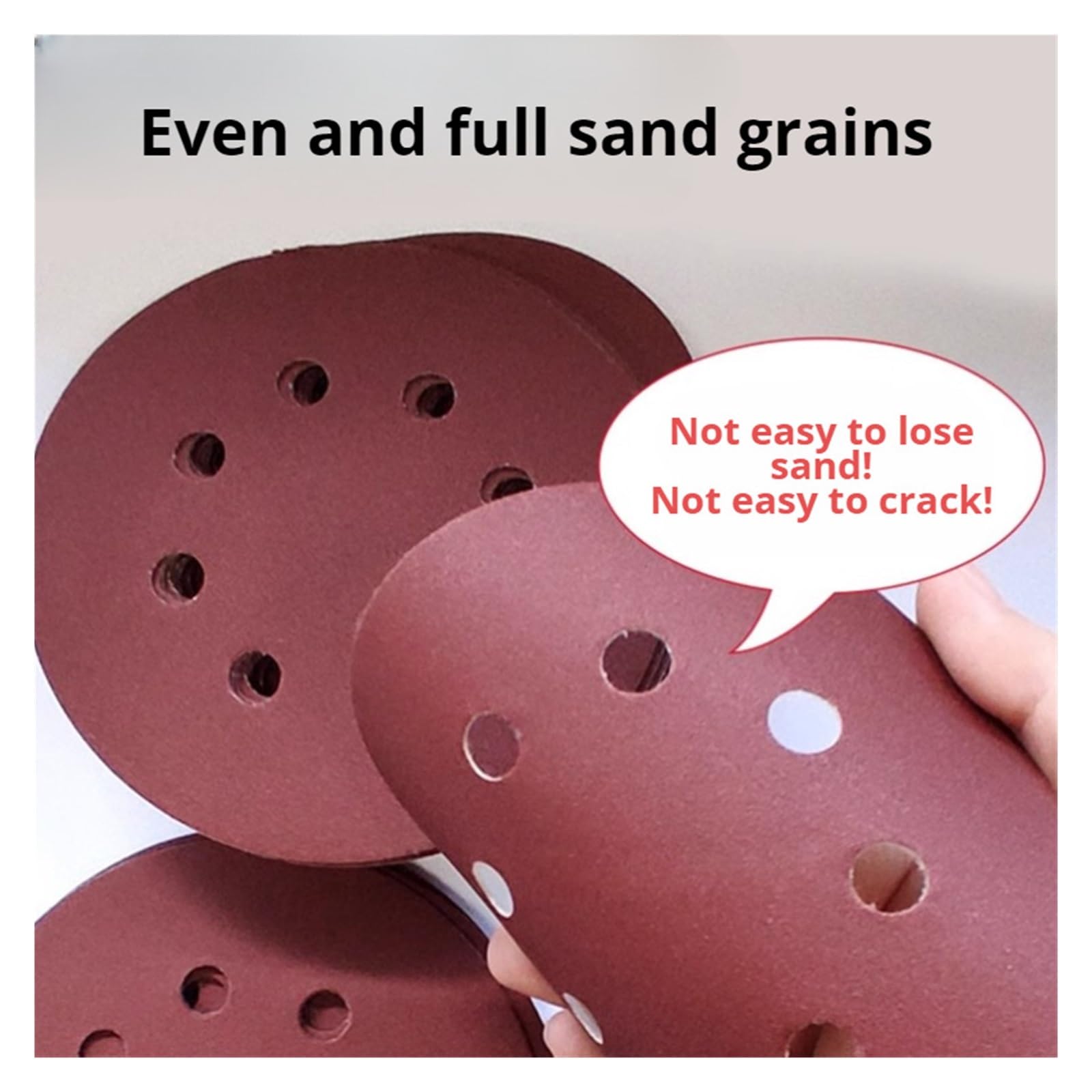 Carta vetrata, carta vetrata bagnata e asciutta, 50 pezzi 8 fori 125mm carta vetrata lavorazione del legno metallo disco abrasivo lucidatura 40/1000/2000 grana dischi abrasivi carta vetrata(320)