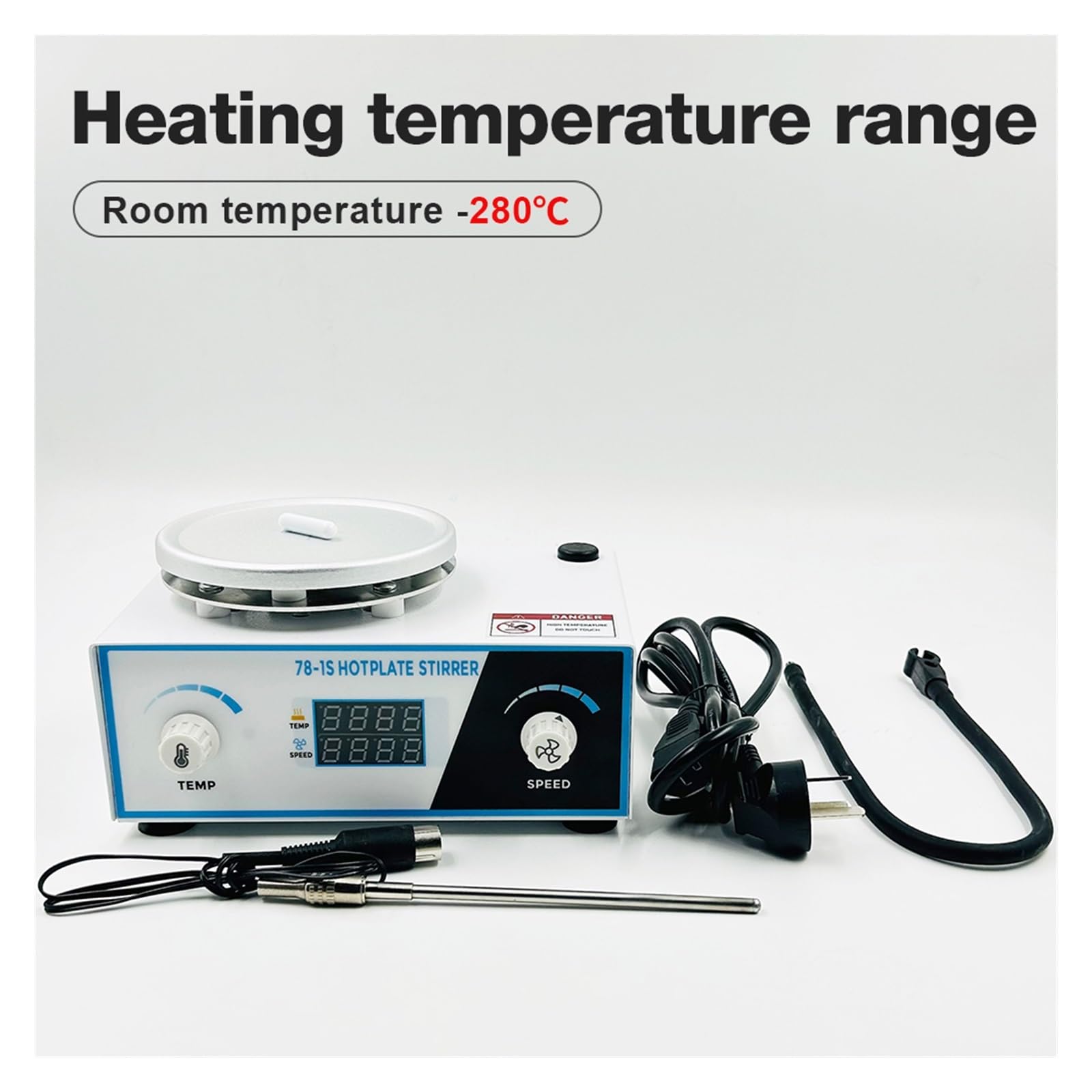 Piastra riscaldante con agitatore magnetico da 2 litri con controllo della temperatura