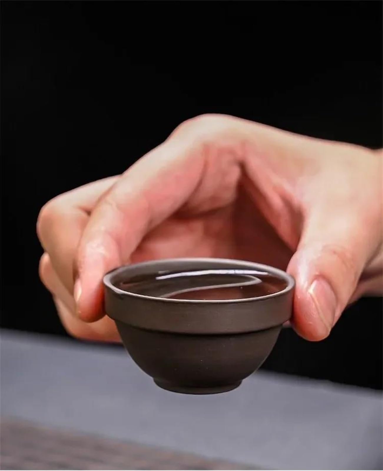 Reise-Teeservice „Purple Sand“ – Tragbares Teeservice für unterwegs, Teetassen für die Teezeremonie, Feines Kung-Fu-Teeservice, Teekannen & Kaffeekannen, Reise-Teeservice