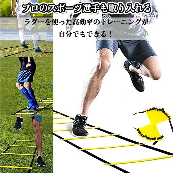 Amazon | ラダー トレーニングラダー 6Mプレート10枚 収納袋付き