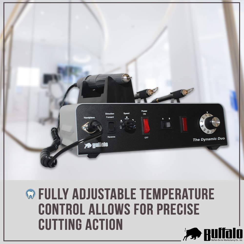 Buffalo Dental Dynamic Duo V35 Electric Thermaknife, Pliers, & Pen Set - Cutting Tool for Plastic, Foam, Wax, Wood, Craft, Hobby Machine, 5.75? W x 5? D x 4? H, 2.5 lbs