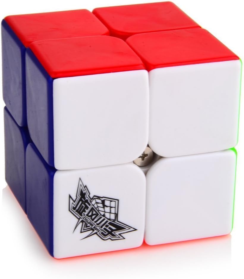 Cyclone Boys Speed Cube 2x2x2 Stickerless 50mm Magic Cube Puzzles Colorful