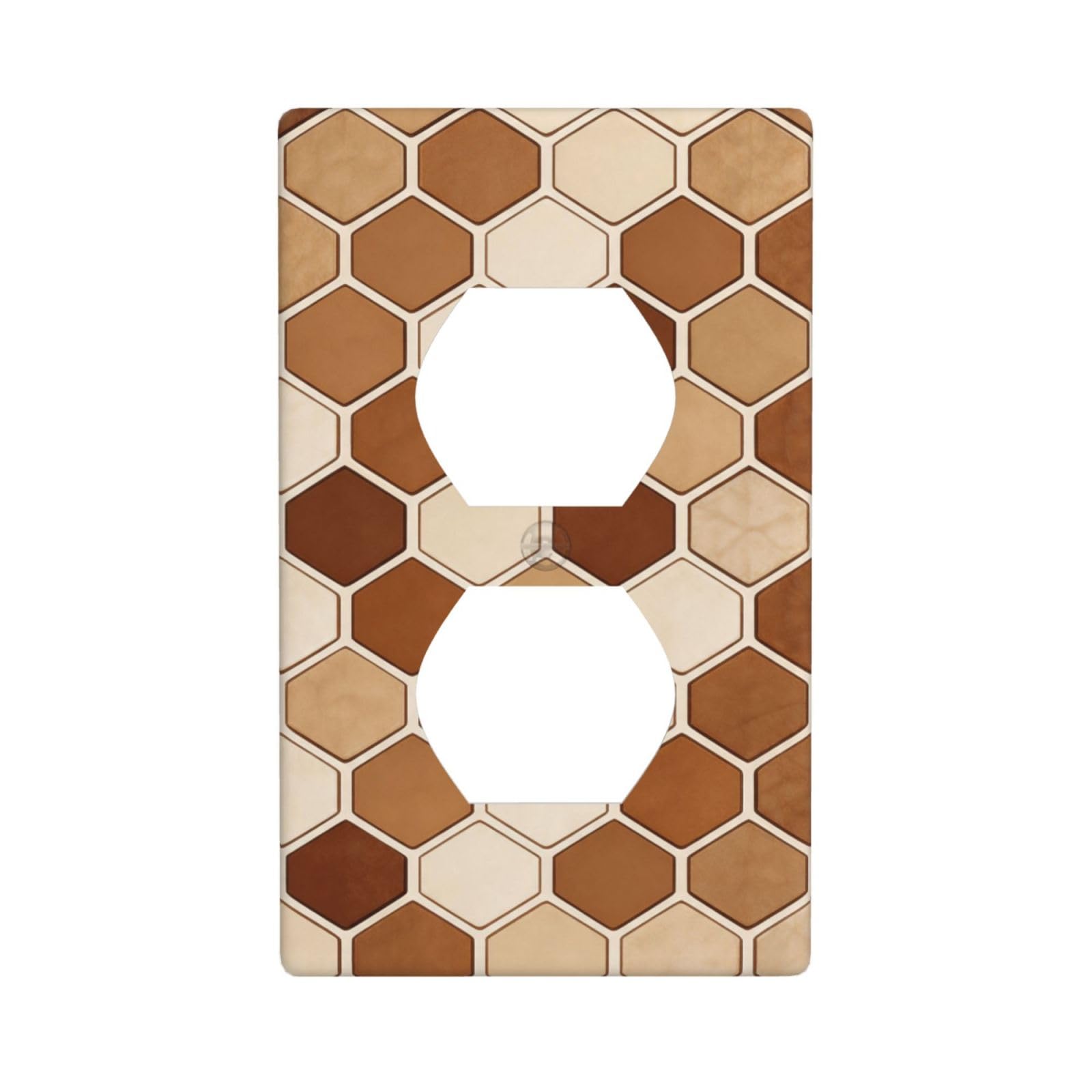 Python Scale Geo Unbreakable Polycarbonate Switch Plate-1 Gang Screwless Wall Plate for Home Office