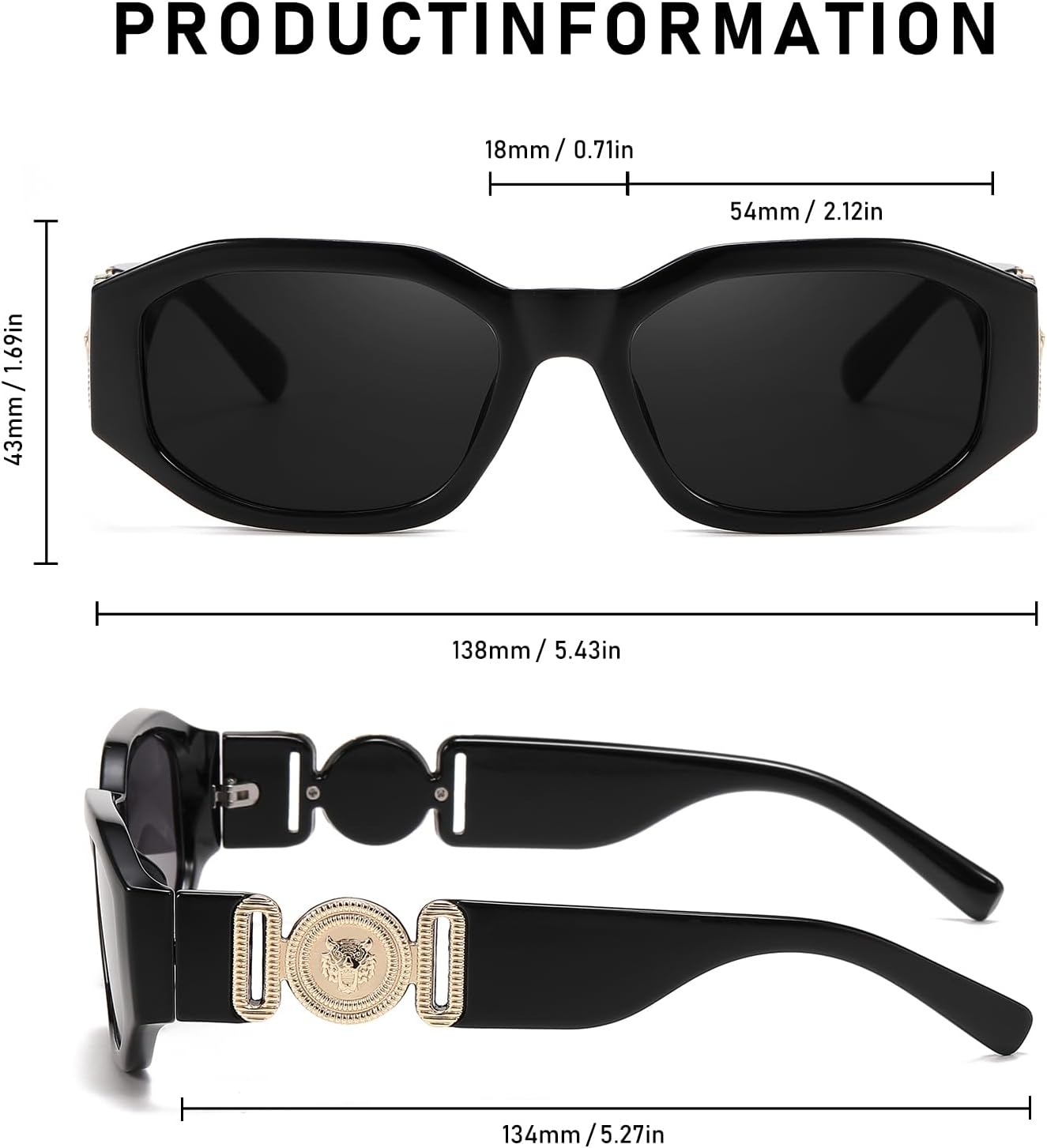 Vintage 90s Small Rectangle Sunglasses, Trendy Narrow Square Shades for Women and Men, UV Protection - Image 4