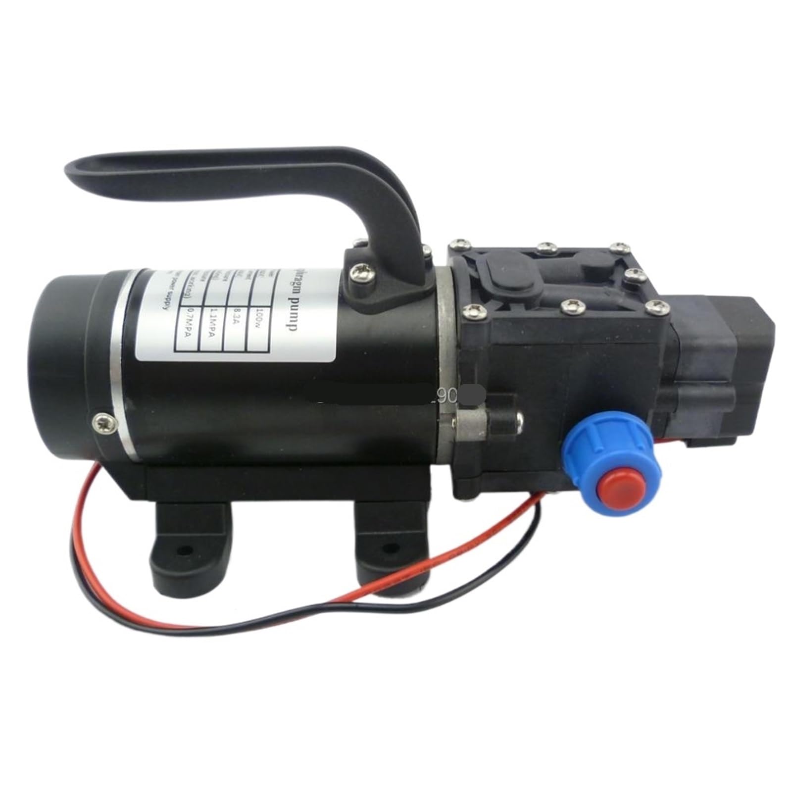 100 W 8 Lpm mała membrana wodna 12 V 24 V, automatyczny przełącznik ciśnieniowy, samozasysająca pompa natryskowa (typ zaworu zwrotnego, 24 V)