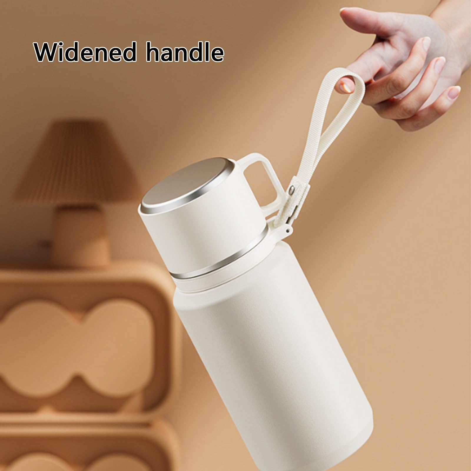 600ml / 20oz, Borraccia Termica, Termos Caffè, Antigoccia e Portatile, con Infusore per Tè, Ideale per Escursioni, Lavoro, Sport e Viaggi