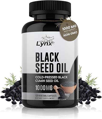 Aceite de semilla negra de 1000 mg  Cápsulas blandas de Nigella Sativa prensadas en frío para la salud inmunológica, del corazón, de las