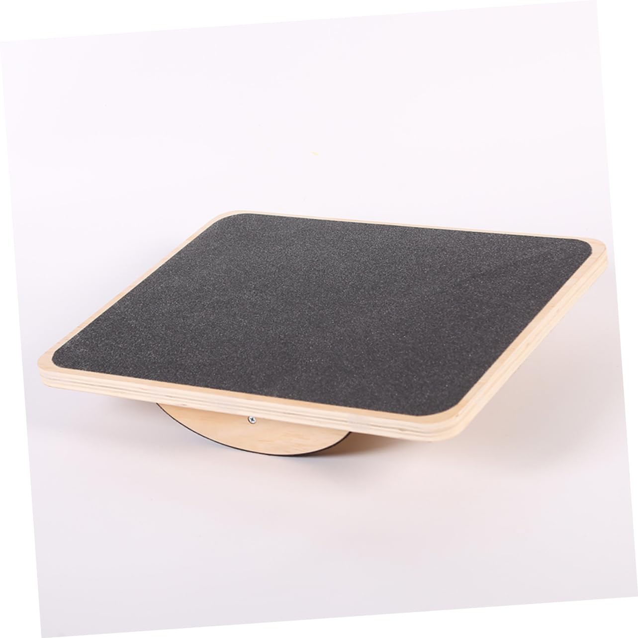 Abaodam Holzfarbe Wobbelboard Balancebrett Aus Holz Rutschfeste Stehplatte Wackelbrett Für Zuhause Balance-trainingsgerät Rechteckige Balanceplatte Fürs Büro