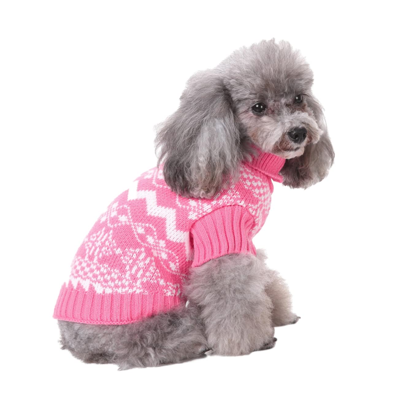 BESPORTBLE Pull À pour 3 Pièces Vêtements pour Chiens Pull À Col Haut Vêtements d'hiver pour Animaux De Compagnie Tricoté