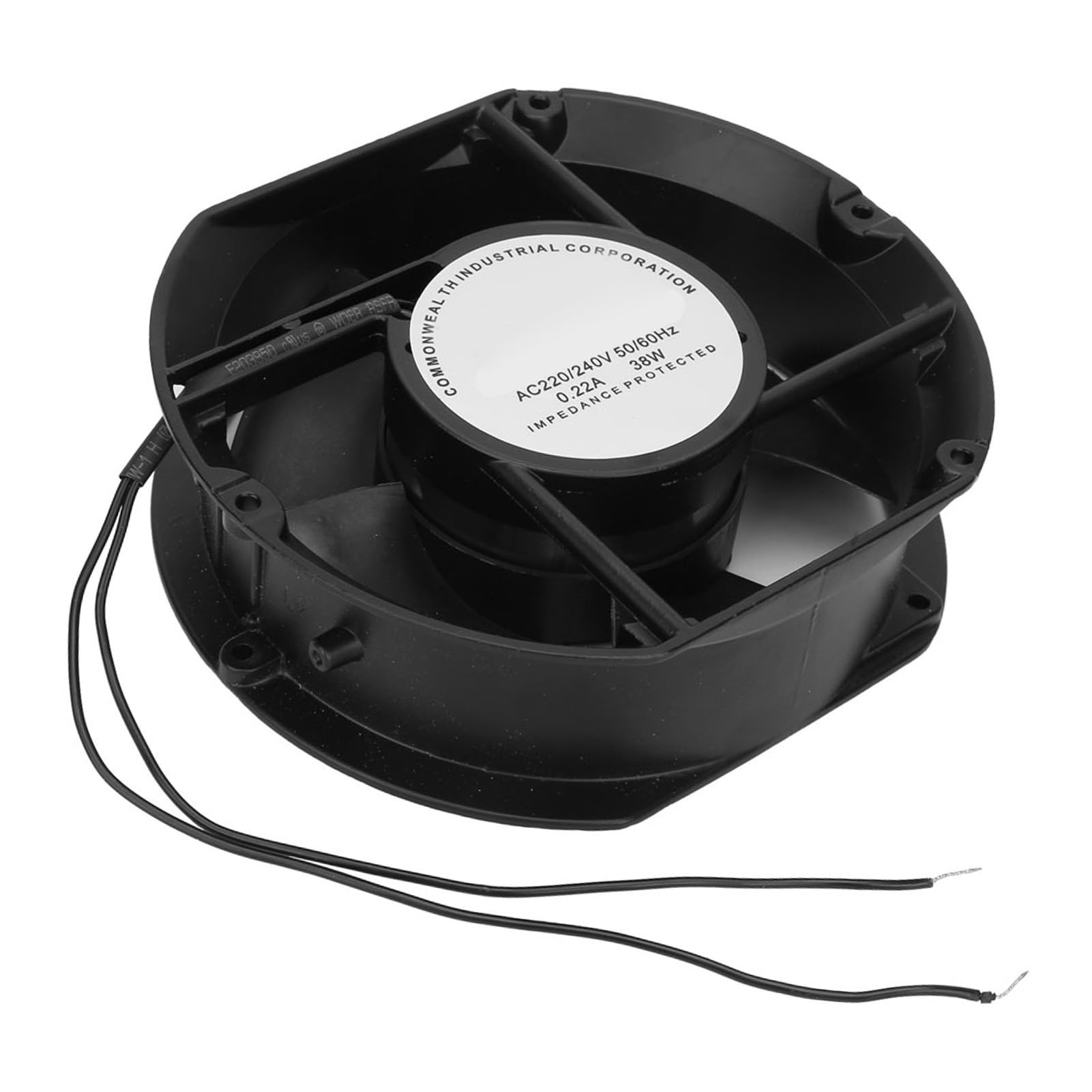 Ventilador Axial de CA AC220V 38W, Ventilador de Refrigeración con Rodamiento de Bolas Ovalado para Proyectos de Escape de Ventilación de Refrigeración DIY