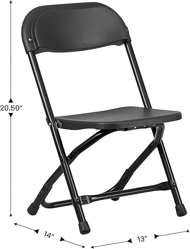 Miniatura 3 de Muebles para niños silla plegable de plástico., Metal, Negro