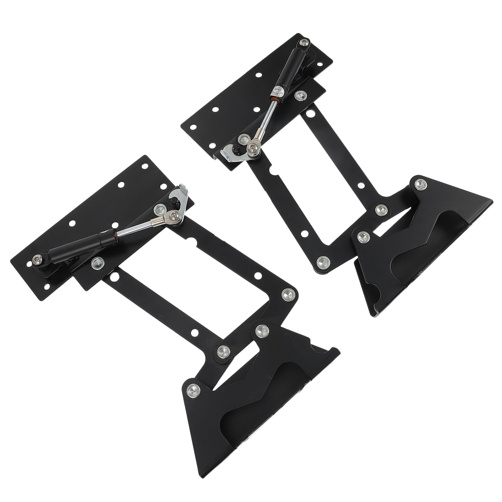 Cadre de Levage de Table Pliable, 1 Paire, Fer Noir