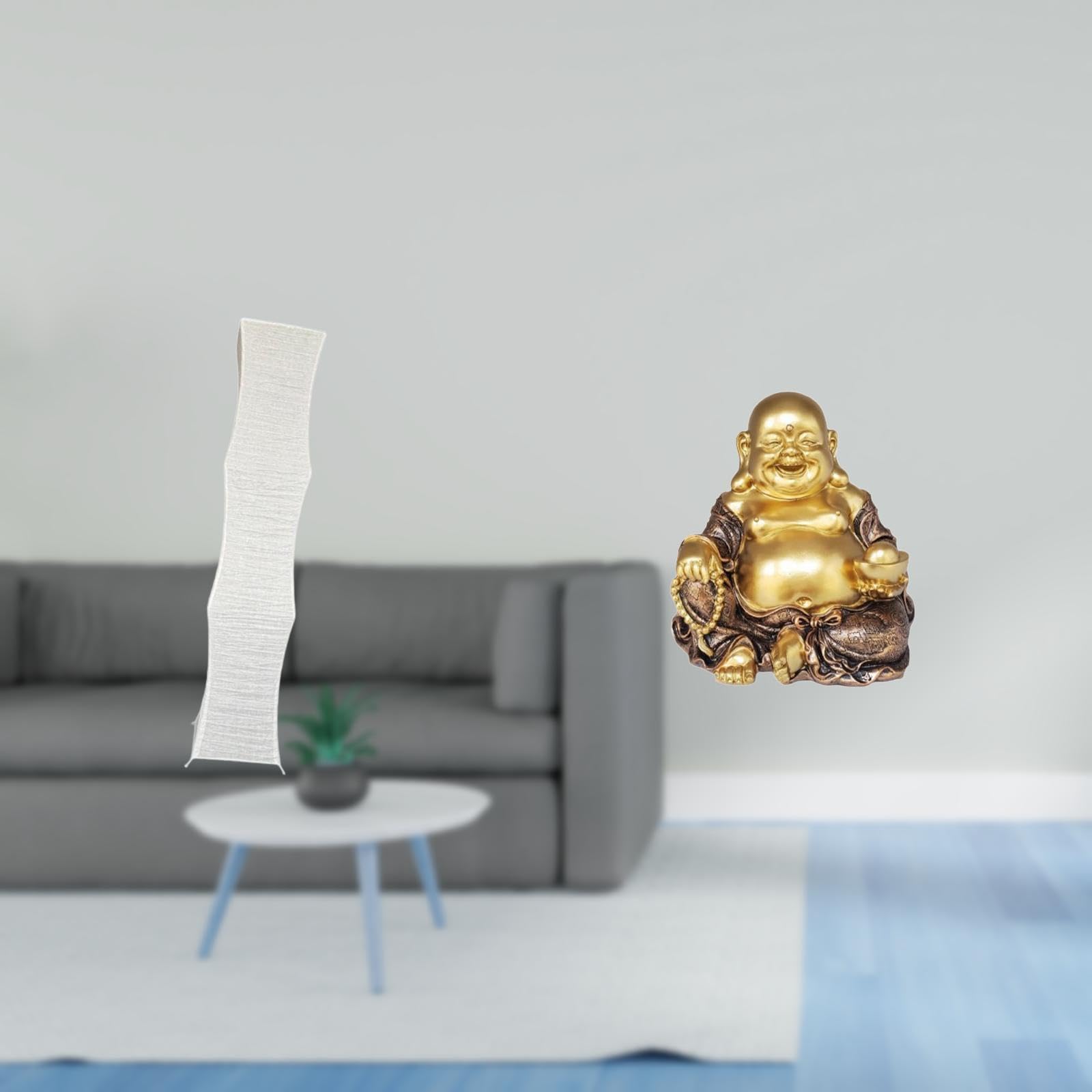 Enakshi® Living Room Lamp Shade Inspired by Maitreya Buddha Sculpture Unique Standing Lamp Light Cover for Feng Shui Decor Anniversary Party-image-32