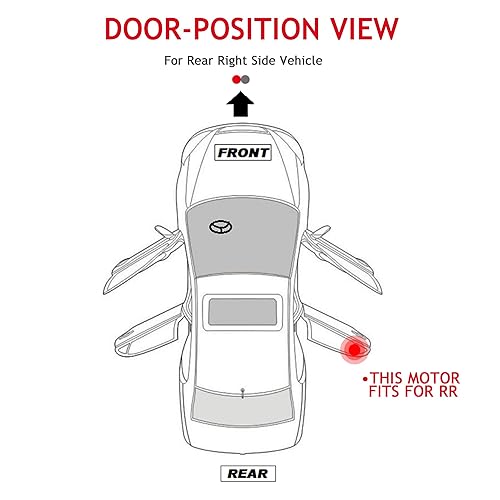 Miniatura 5 de Motor de la ventana del pasajero trasero compatible con Kia Optima 2016-2020 Motor de elevación del motor del Elevalunas trasero derecho