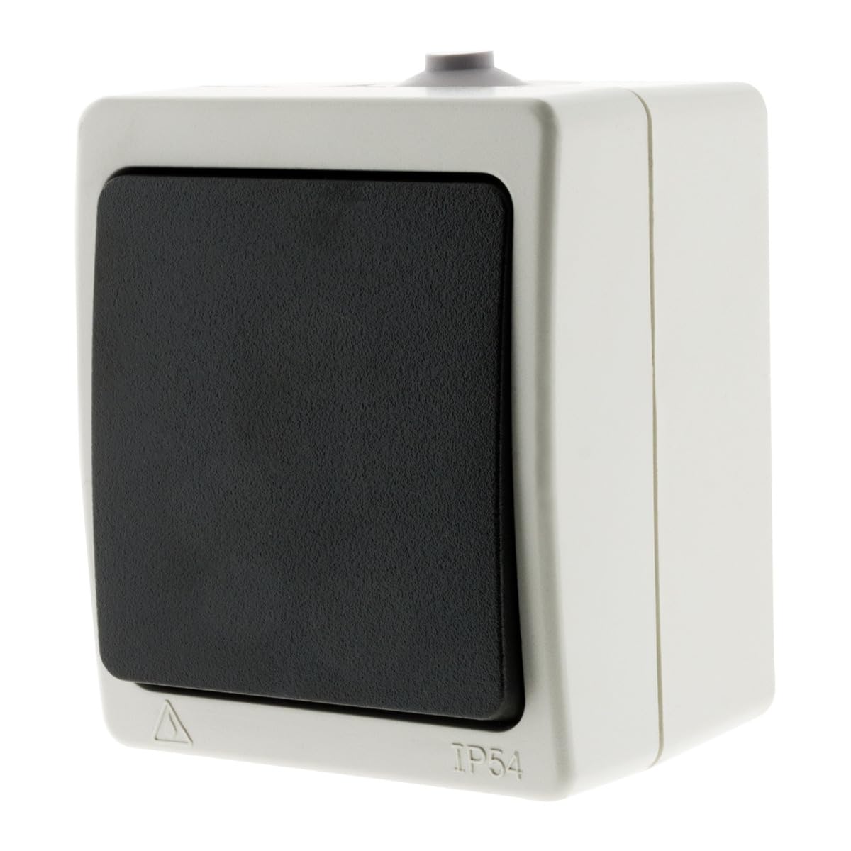 Zenitech - Interruttore Va-e-vieni 10A IP54 Aquae - Nero - Interruttore Impermeabile per Uso Esterno - Collegamento Rapido con Morsetto Automatico - Controllo da Due Punti