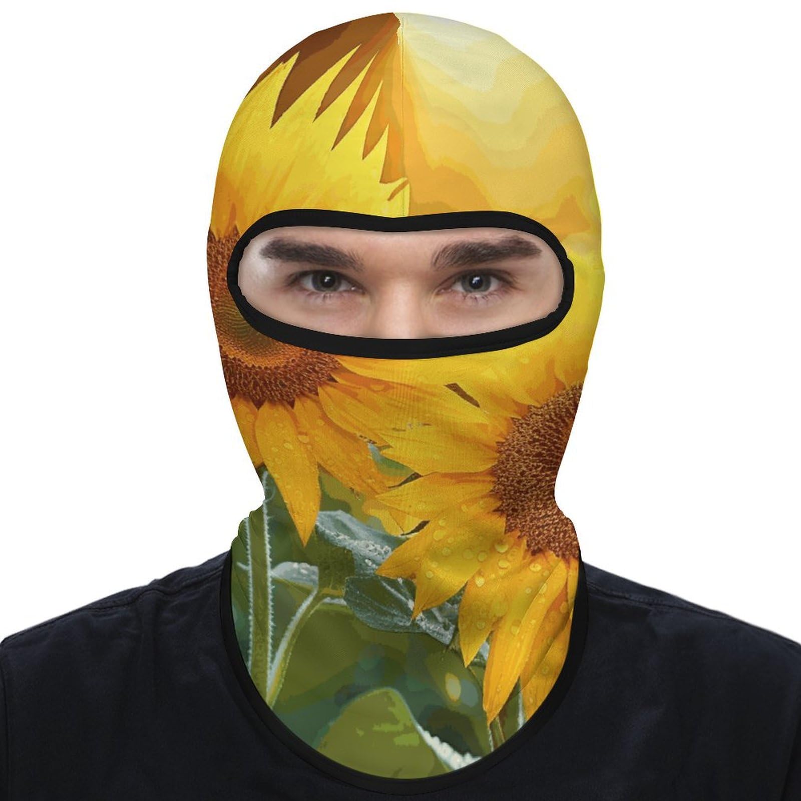 Breathable Balaclava, Sunflower Flowers Face Cover, Ski Mask for Outdoor Sports & All-Season Use