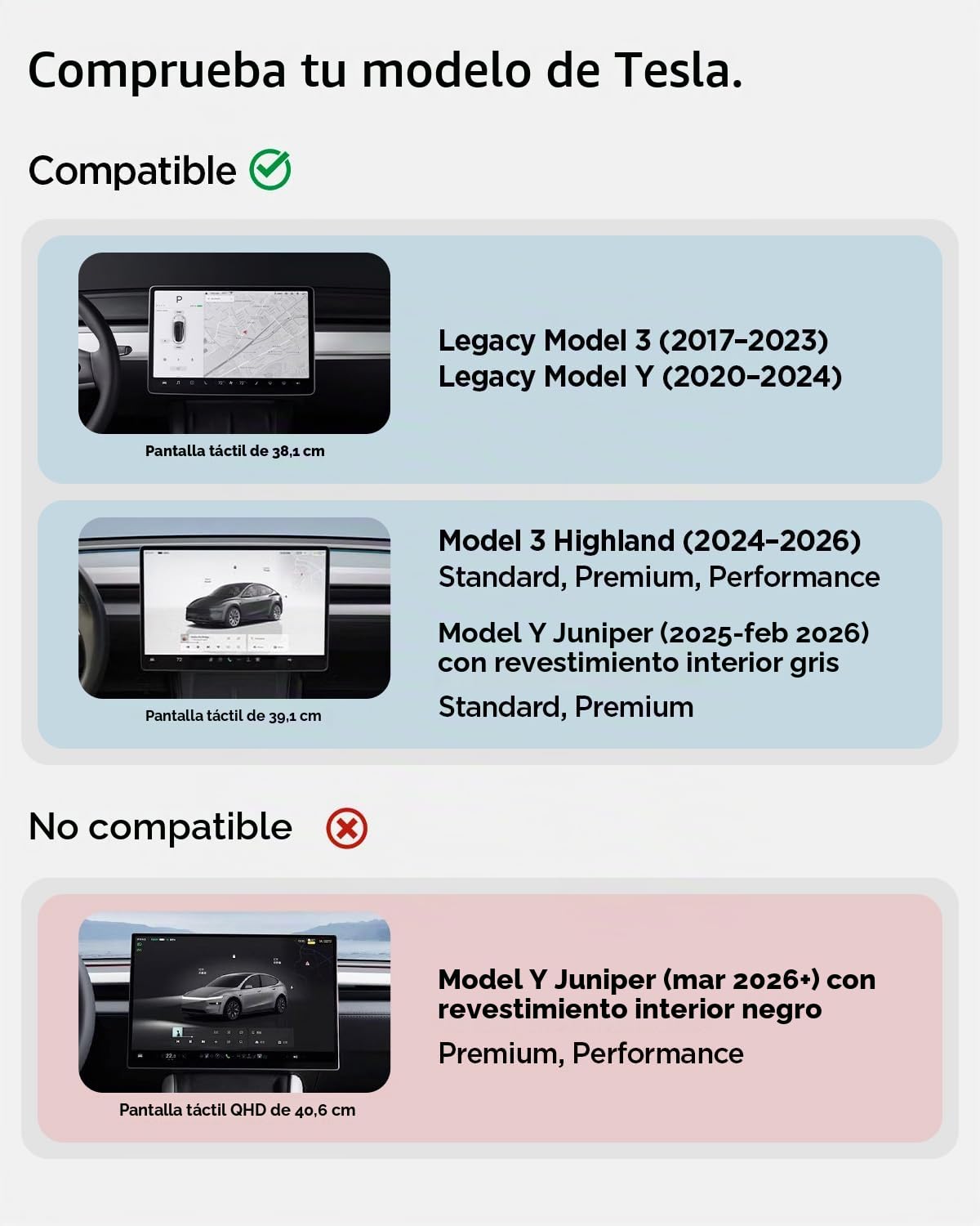 Spigen TapLock [Sin Adhesivo] Qi2 15W Cargador Coche MagSafe Soporte para Pantalla Coche Diseñado para Tesla Model Y 2025 Juniper y Model 3 (~2023) Accesorios Compatible con iPhone 17 16 15 14 13 12