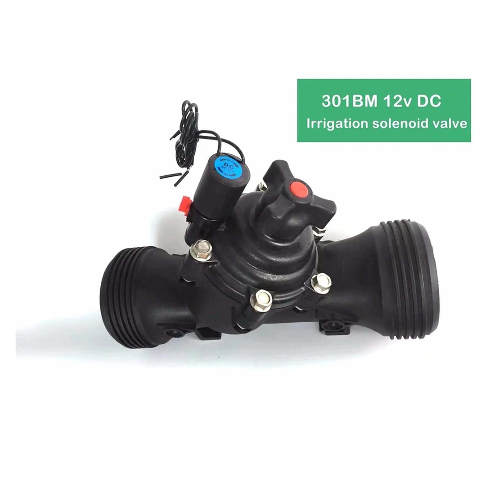3“ Elettrovalvola for irrigazione dell'acqua normalmente chiusa 220V 12V 24V Valvola in nylon(24V)