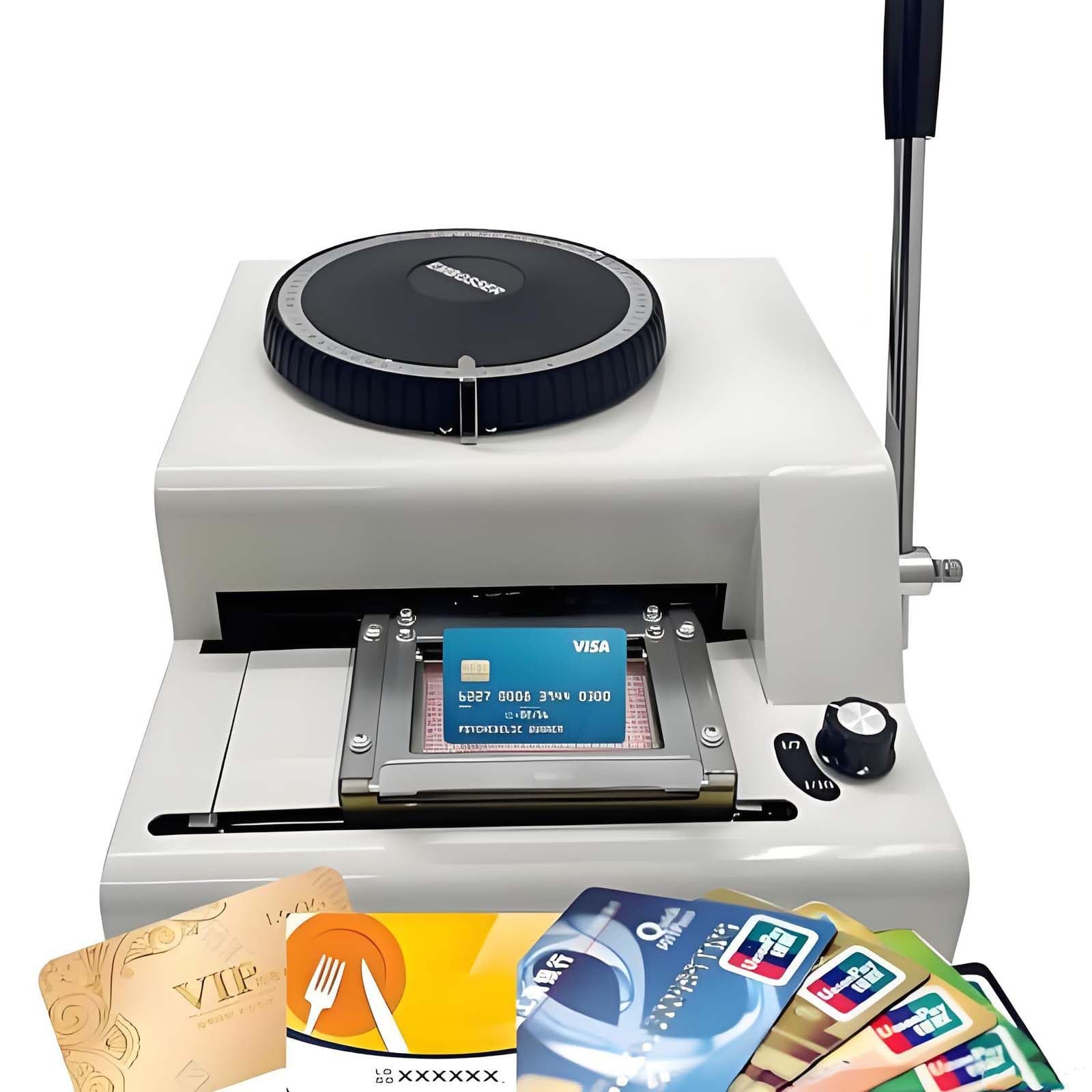 GUTYGIO Manual Credit Card Embosser, 72 Character Letter Stamping Machine for Embossing Credit, VIP, ID Cards,Embossing Tool for Professional Use,85.5mm×55mm PVC Card
