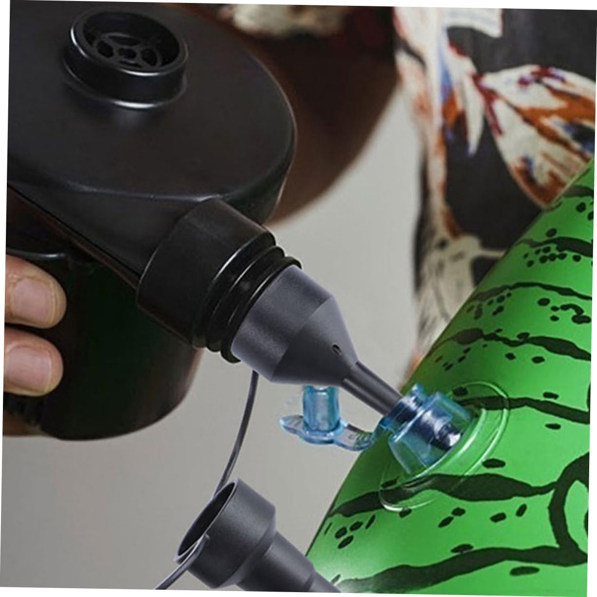 BESPORTBLE Luftpumpendüse Elektrische Pumpe Tankpumpe Aufblasbares Aufblasbares Bett Düse Luftpumpenverlängerung Wiederaufladbare Luftbettpumpe Luftgebläsepumpen Schwarz