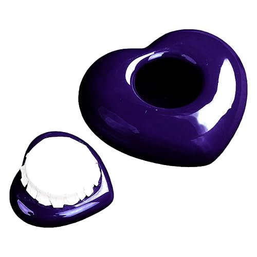 CHUNLINLAODA Urnas para Cenizas pequeñas Mini urnas de cerámica, Mini urna Conmemorativa de corazón