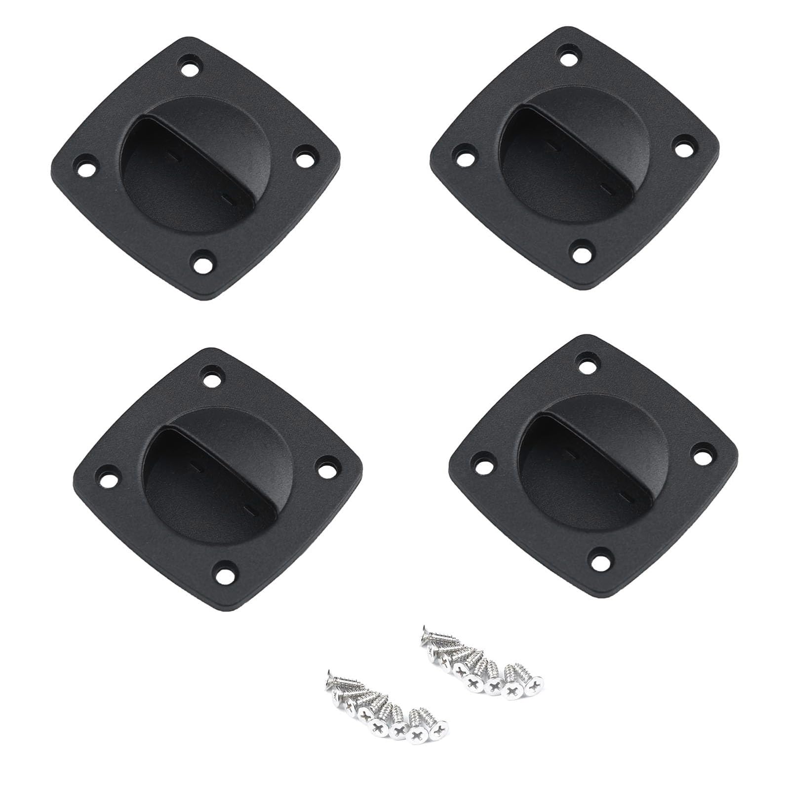 MINGLEA Pack of 4 Marine Nylon Boat Hatches Pull Handles Corrosion Resistant Marine Hatches Lift Handles for Yachts & Sailboats