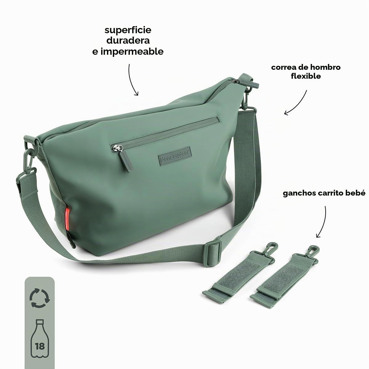 Bolsa para cochecito, color verde