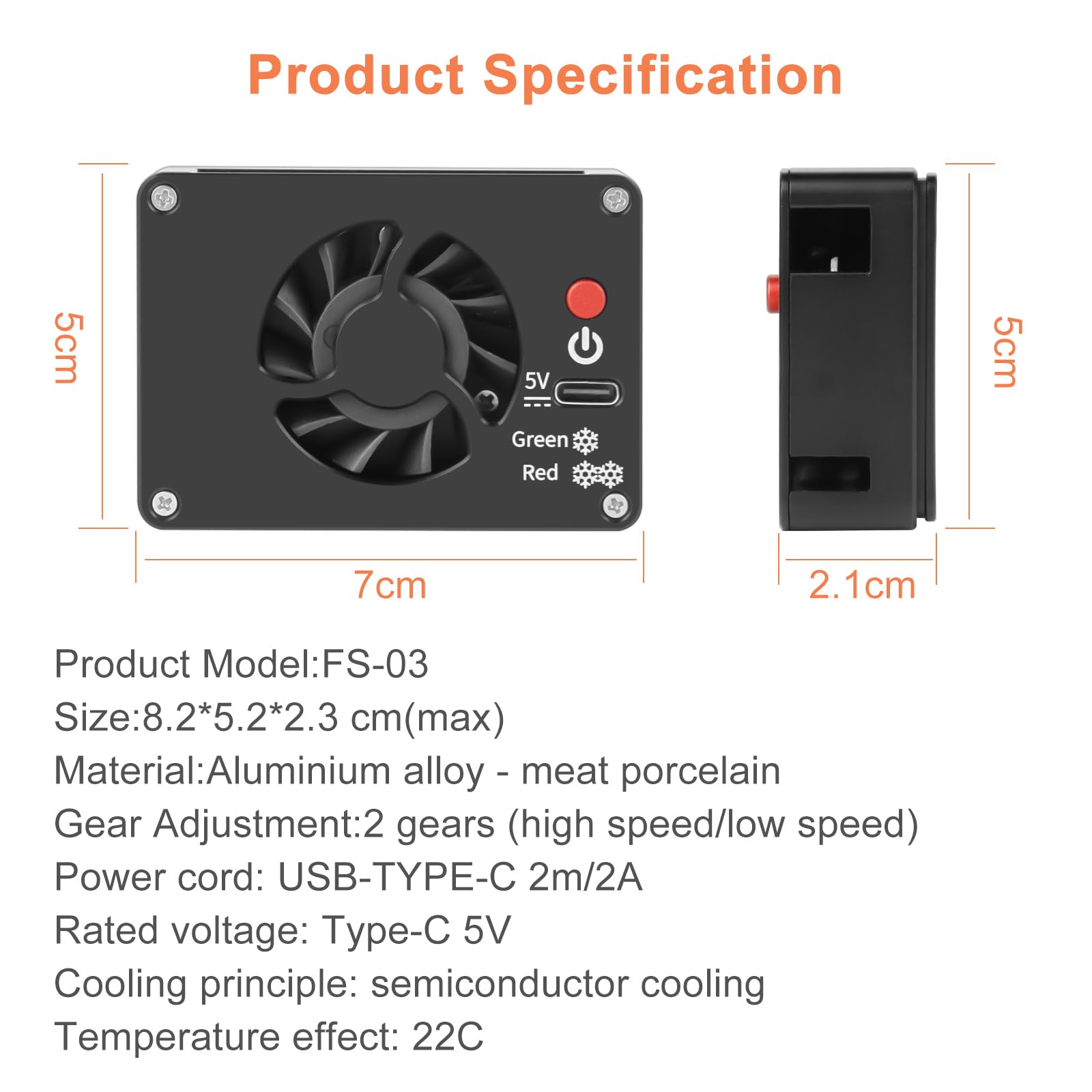 Shentec Ventilateur de caméra compatible avec ZV-E1/ZV-1F/ZV-1/ZV-E10L