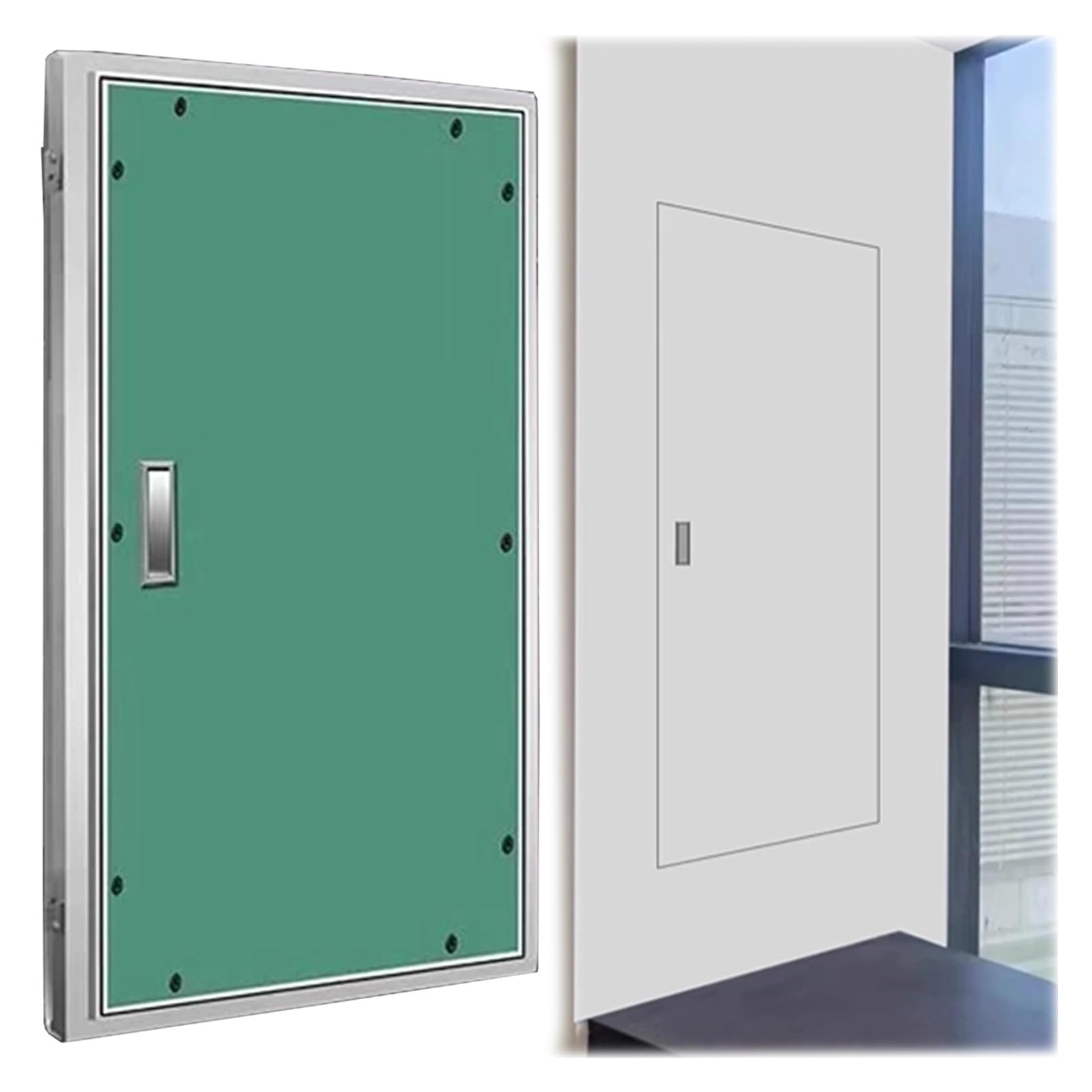 Cubierta de panel de acceso pintable que se integra totalmente en tabiques de placas de yeso