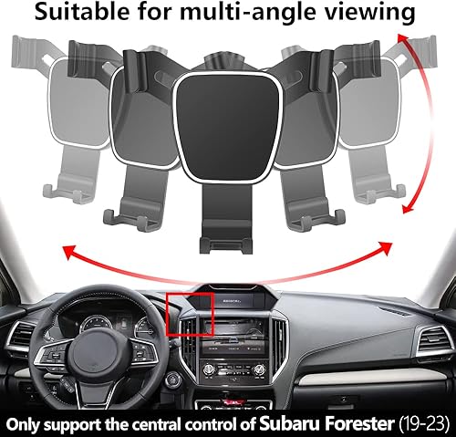 Miniatura 5 de Crosstrek - Soporte para teléfono de automóvil para Subaru Forester 2019-2024, accesorios de automóvil, soporte de navegación, decoración interior,