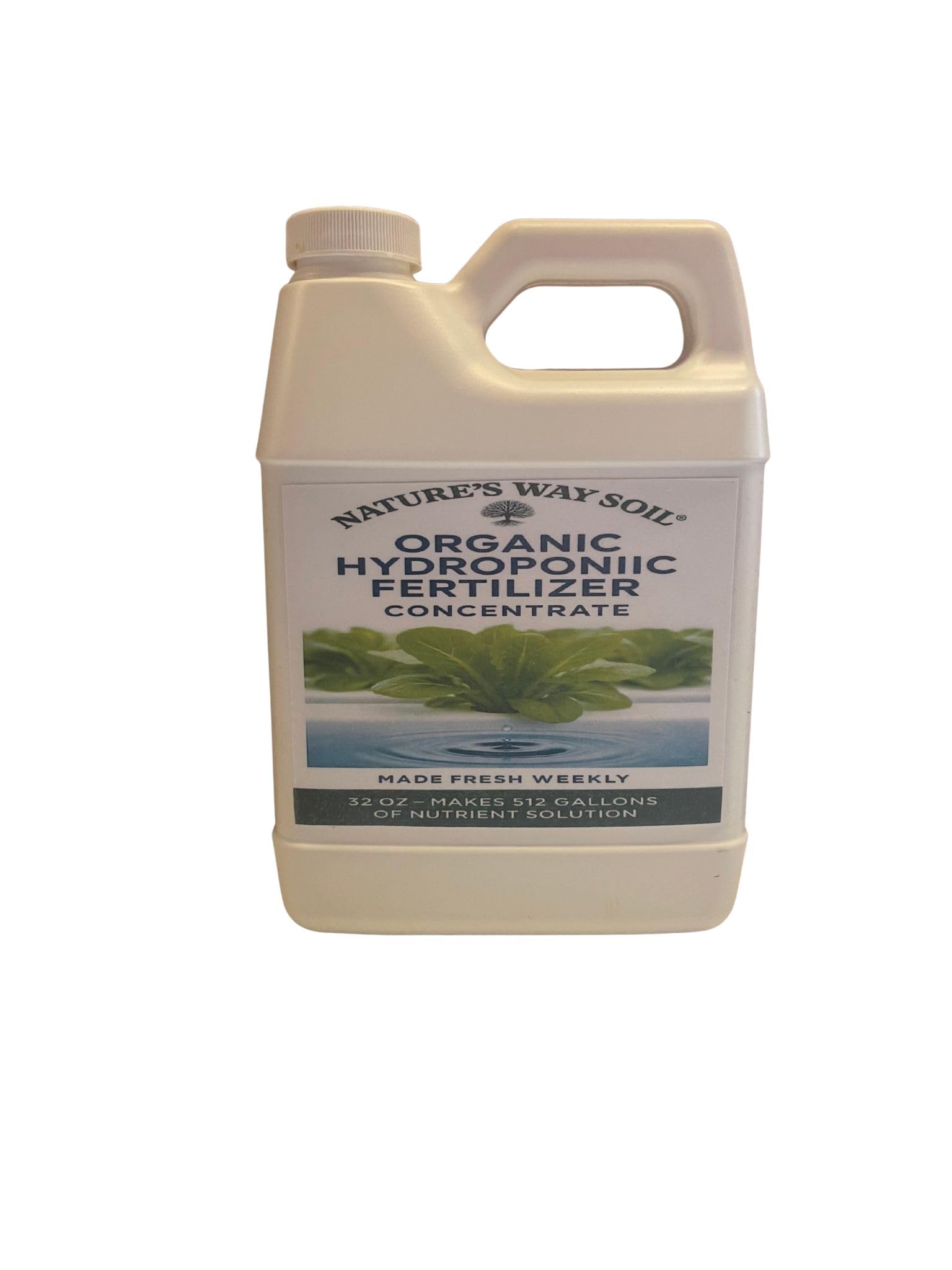 Organic Hydroponic Fertilizer Concentrate – Made Fresh Weekly-32 oz – Makes 512 Gallons of Nutrient Solution – Organic Plant Food for Hydroponic Systems, Aquaponics