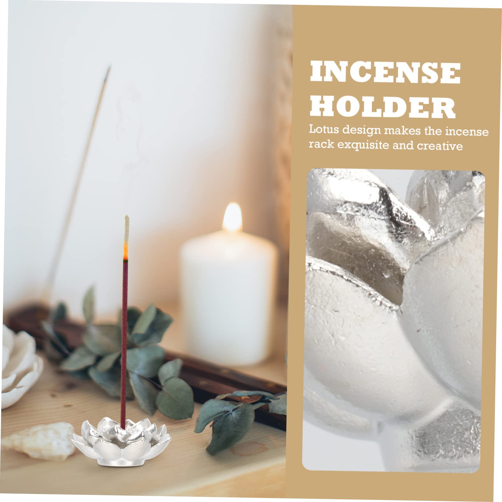 Amosfun 16stücke Lotusförmiger Räucherstäbchenhalter Kupfer Stilvolles Und Zubehör Für Zuhause Meditation Und Yoga Duftbrenner Für Entspannende