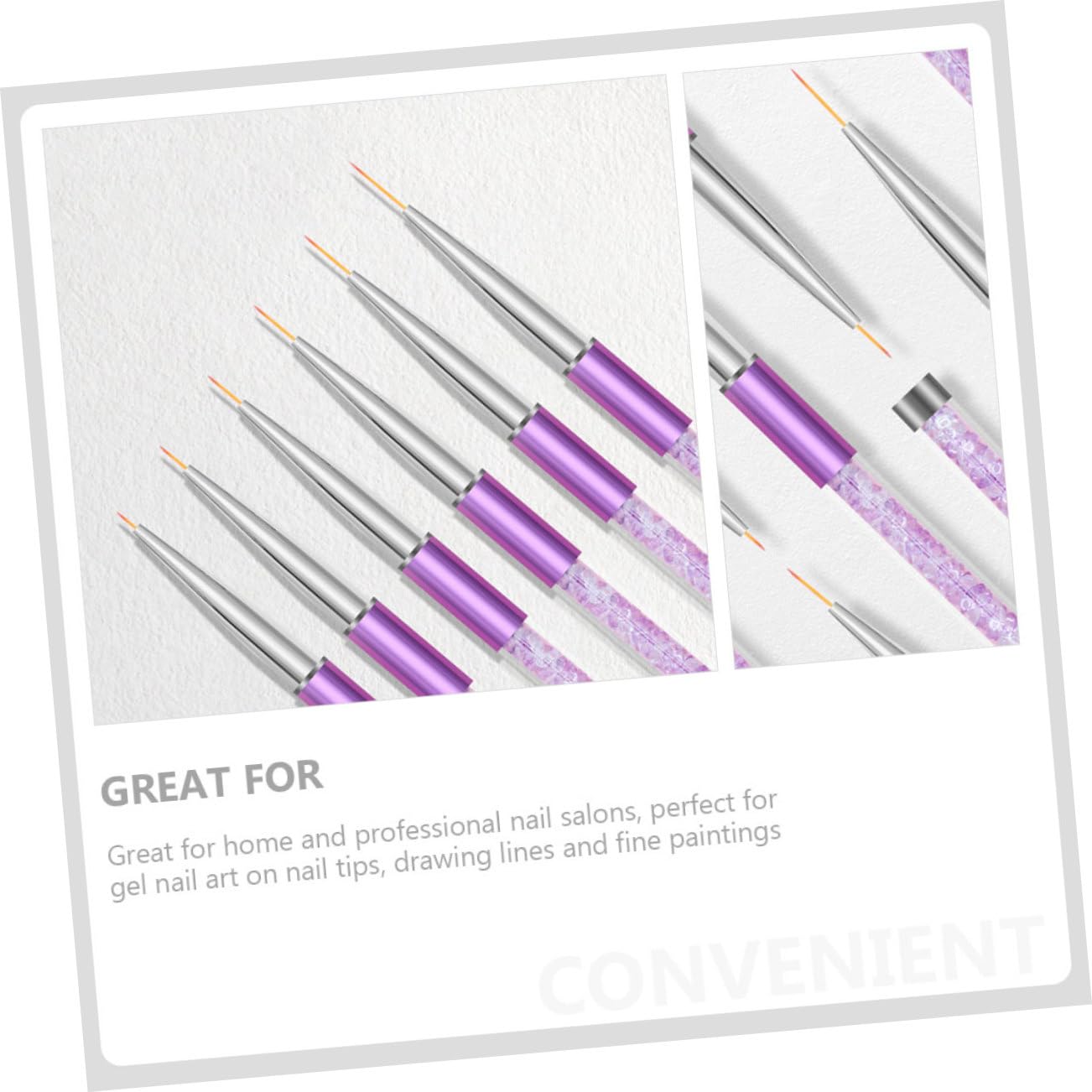 Healeved 12pezzi Per Nail Art Penne Liner Per Unghie e Maneggevoli Per Decorazioni Unghie Design Chic e Facile