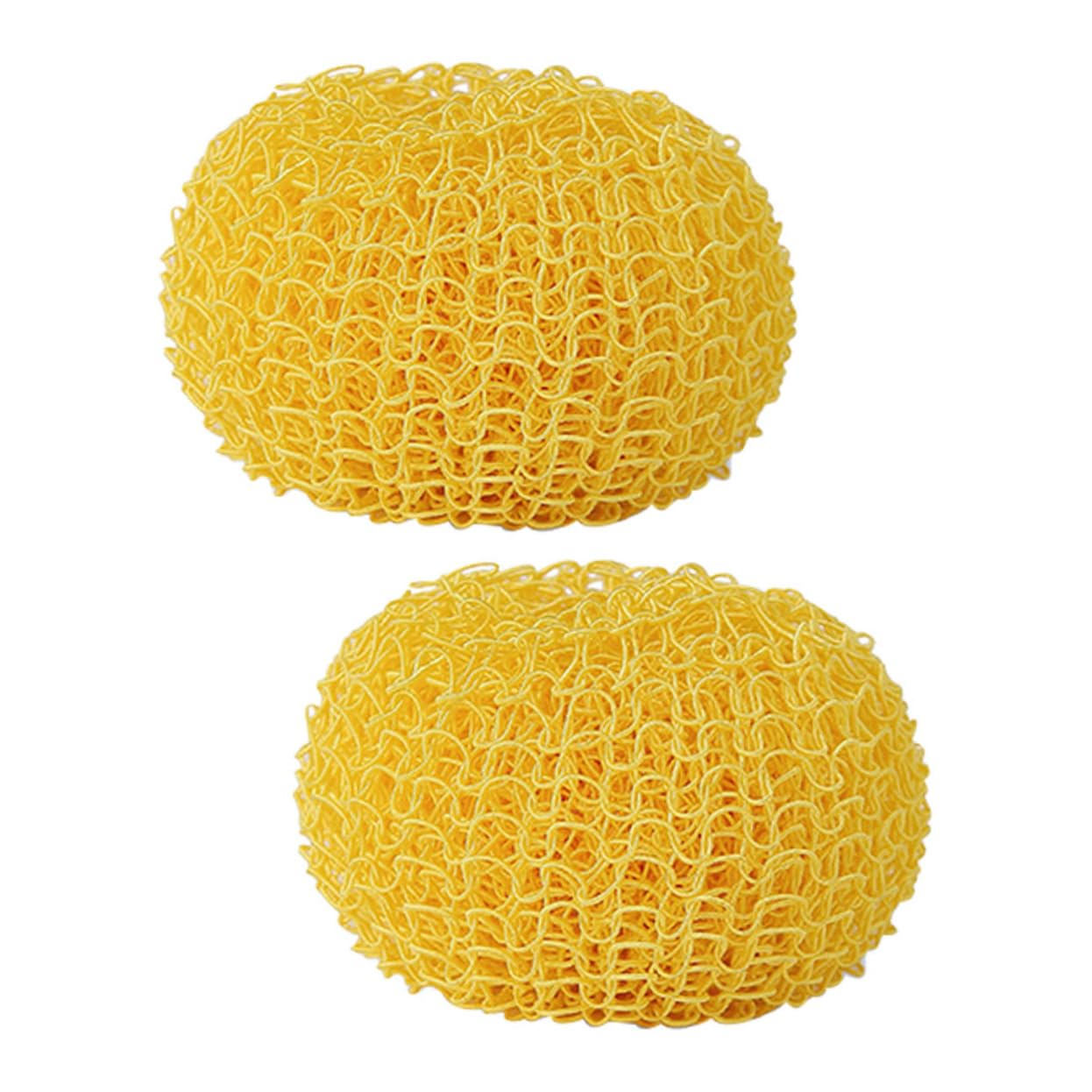 Boule de Nettoyage Ronde 2 Pièces en Fibre pour Vaisselle