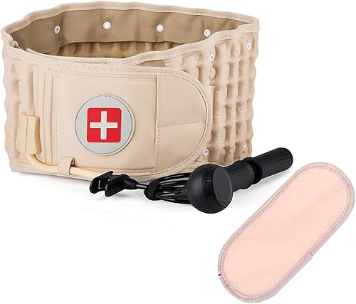 XGJJ Decompression Back Belt,Spinal Air Traction Belt for Lower Back Pain Relief, Back Support & Lumbar Traction,One Size for 29 Inches to 49