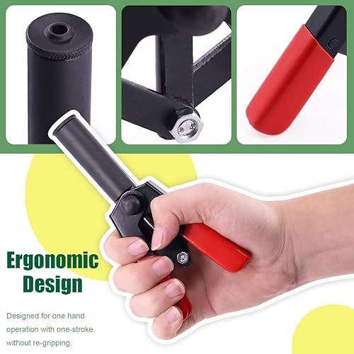 Miniatura 4 de Keadic Juego de 132 pistolas de remache de plástico con herramienta de extracción de sujetadores, y 130 remaches ciegos de nailon de 10 tamaños,