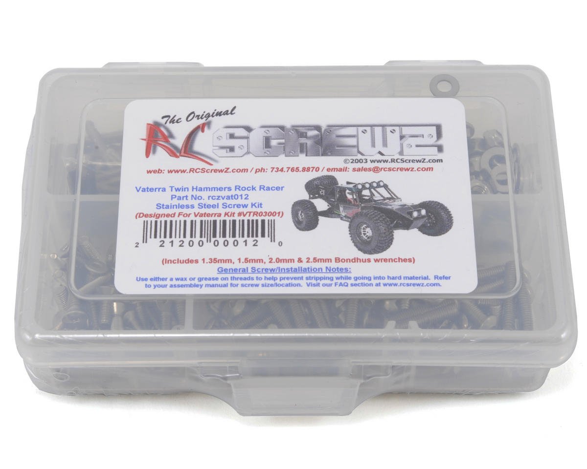Amazon.com: RC Screwz Stainless Steel Screw Kit Vaterra Twin