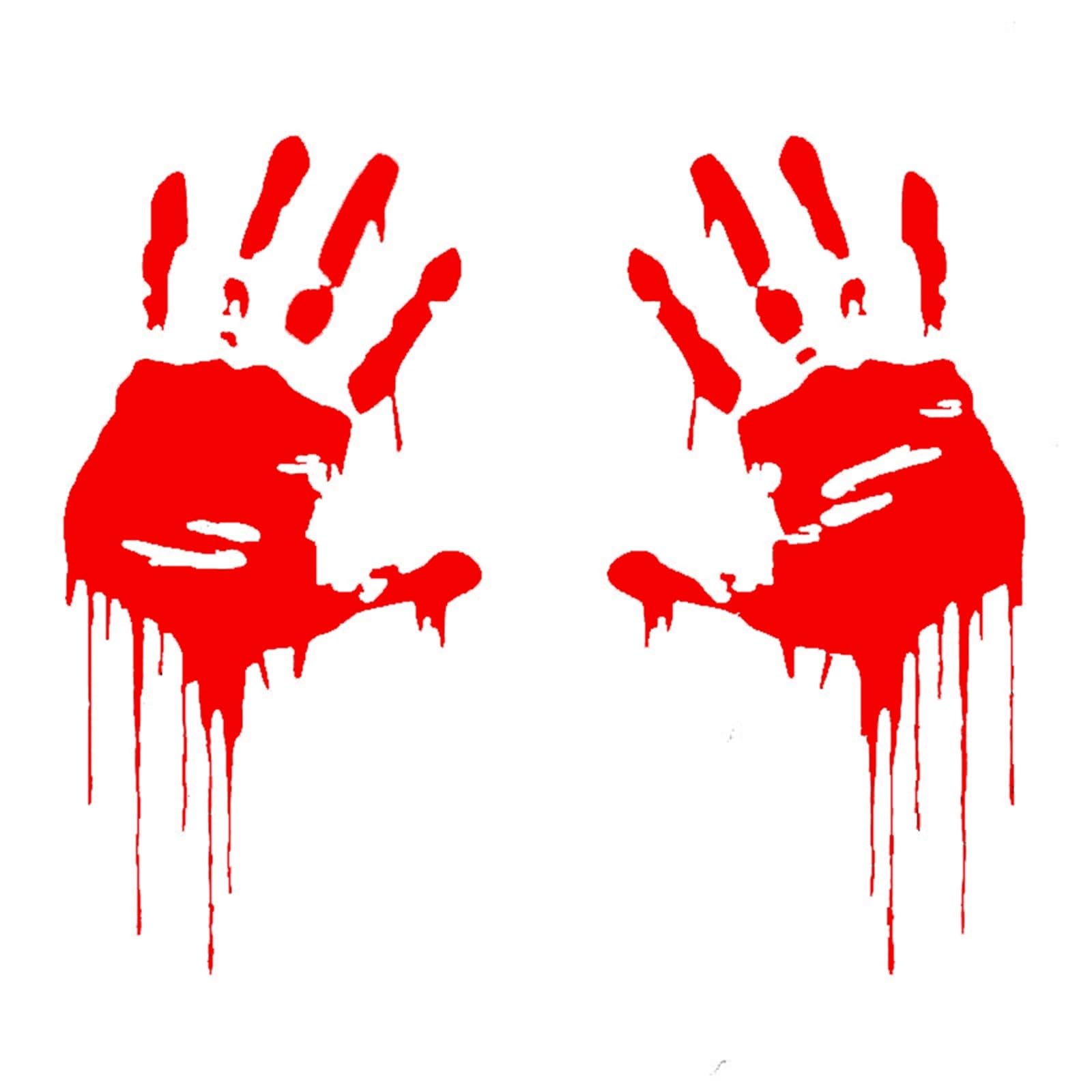 FGLFPXI Motorcycle Car Sticker 7.5cm*15cm Hands Print Fun Decal Funny On Stickers and Decals Styling