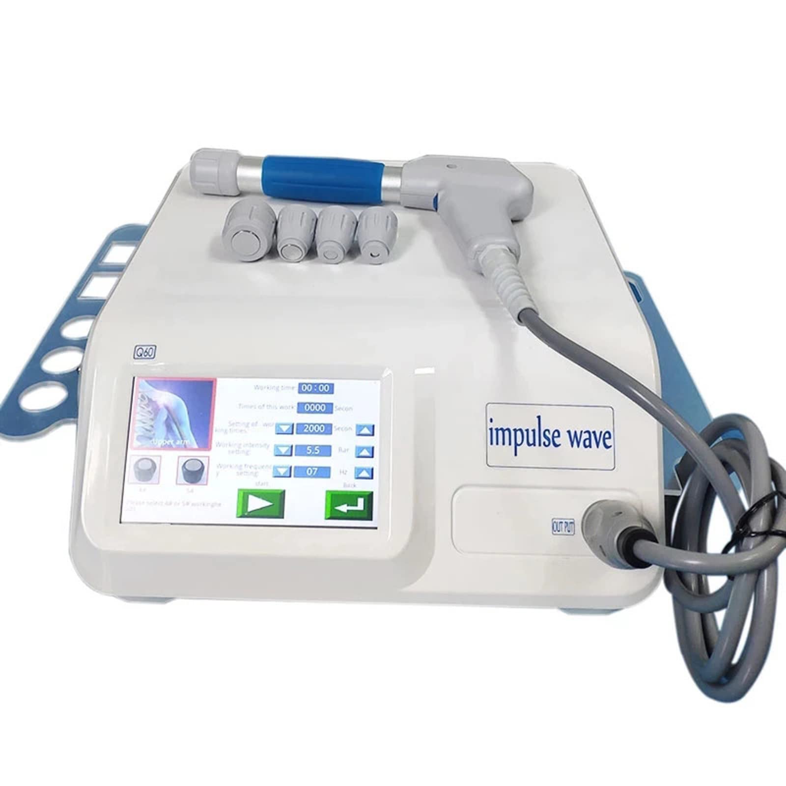 Shockwave Therapy Machine,Extracorporeal ED Shock Wave Device Portable with 5 Transmitter,for Erectile Dysfunction&ED Treatment and Relieve Pain