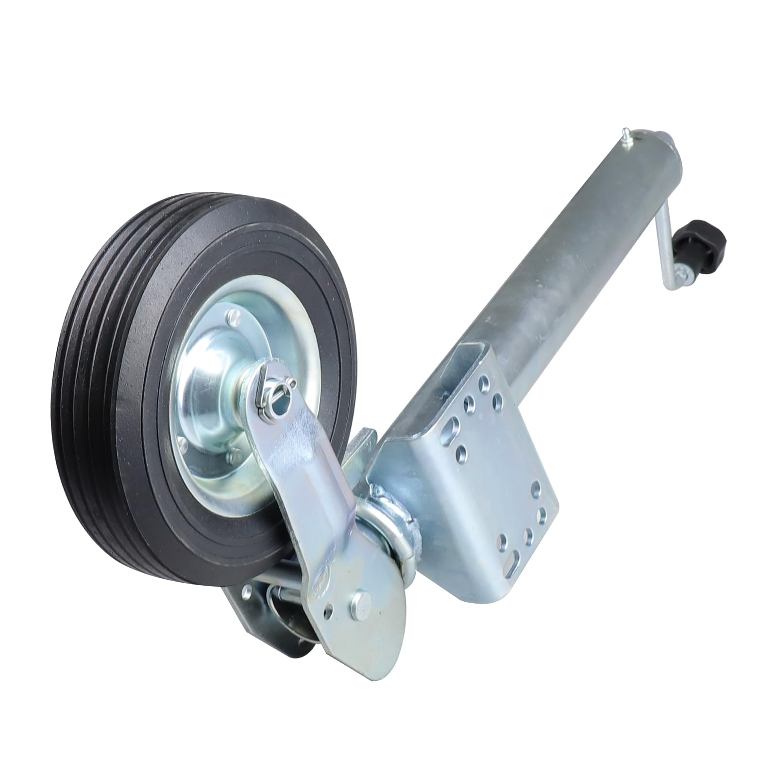 400kg 60mm Anhänger Automatisch faltbares Stützrad Stabilisierendes Bugrad Geeignet für Anhänger, Wohnwagen, Zugfahrzeug
