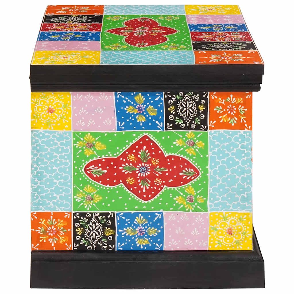 Aufbewahrungsbox Mehrfarbig 60 x 40 x 40 cm Massivholz Mango | Rechteckig, Viel Stauraum, Modernes Design, Fur Kleidung Bucher, Pflegeleicht