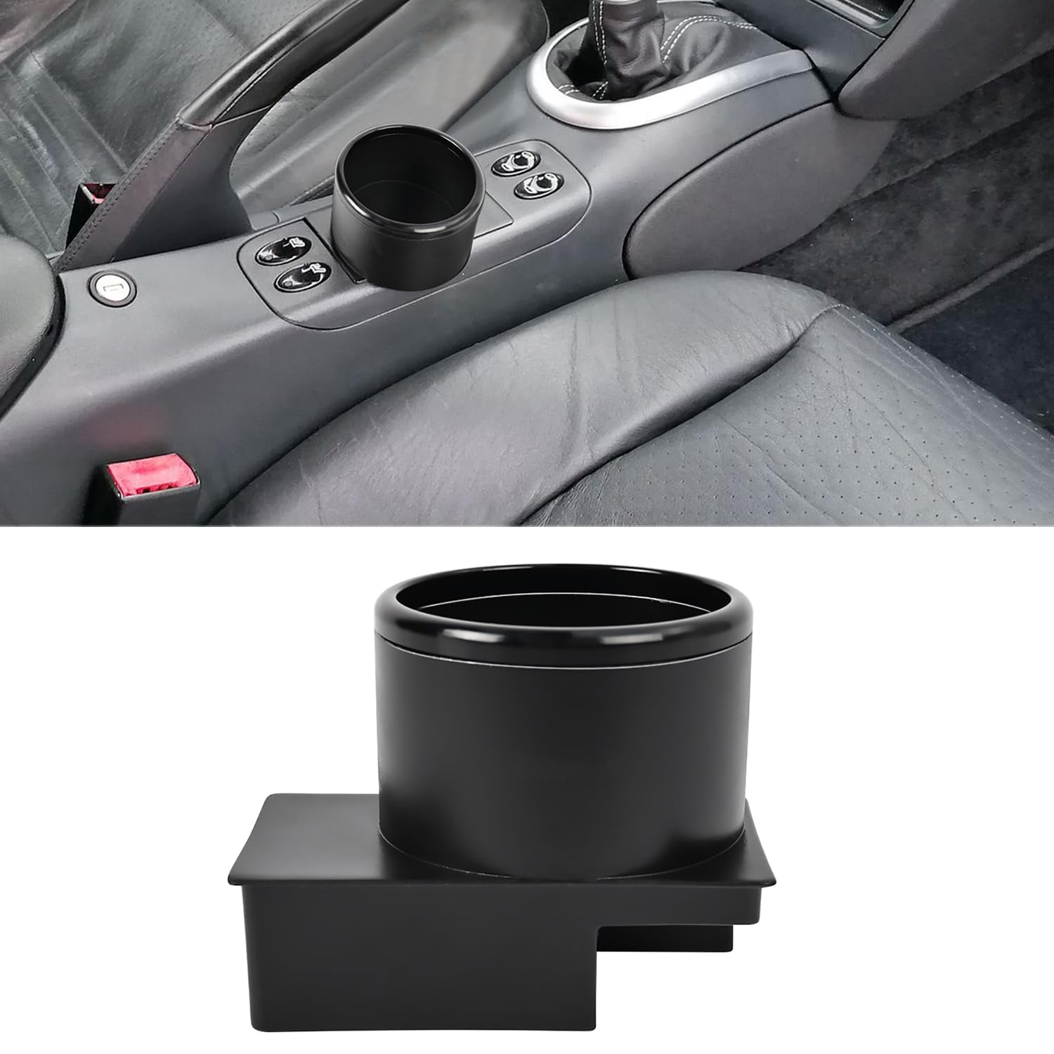 BILLFARO Center Console Cup Holder Insert,ABS Plastic Storage Tray CupHolder Replace for Porsche Boxster 986 1997-2004 for Porsche 996 911 1999-2004